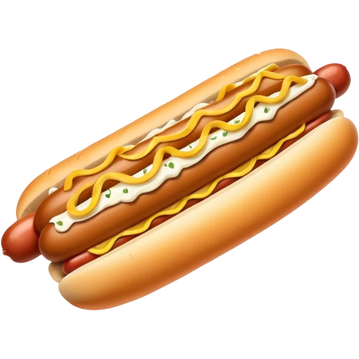 A Seattle style hotdog; a hot dog with cream cheese and grilled onions on it emoji