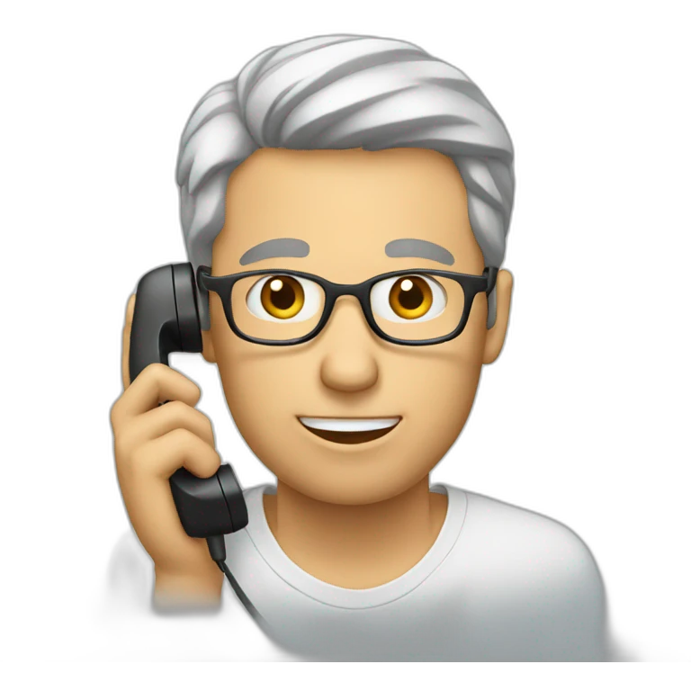 man on phone emoji