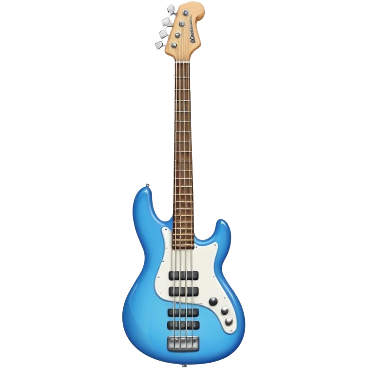 blue bass guitar emoji