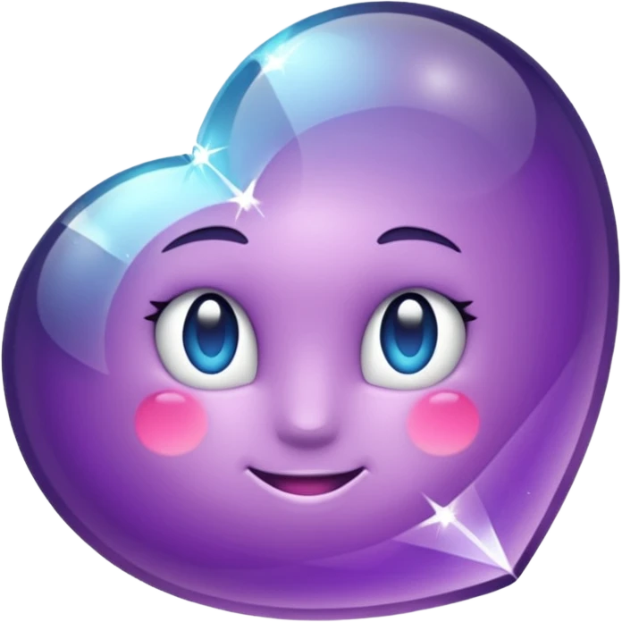 Cristal púrpura emoji