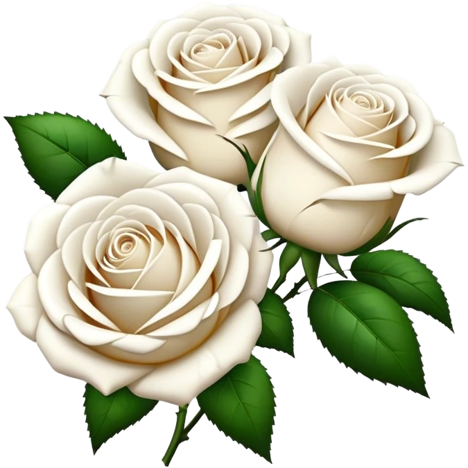 white roses emoji