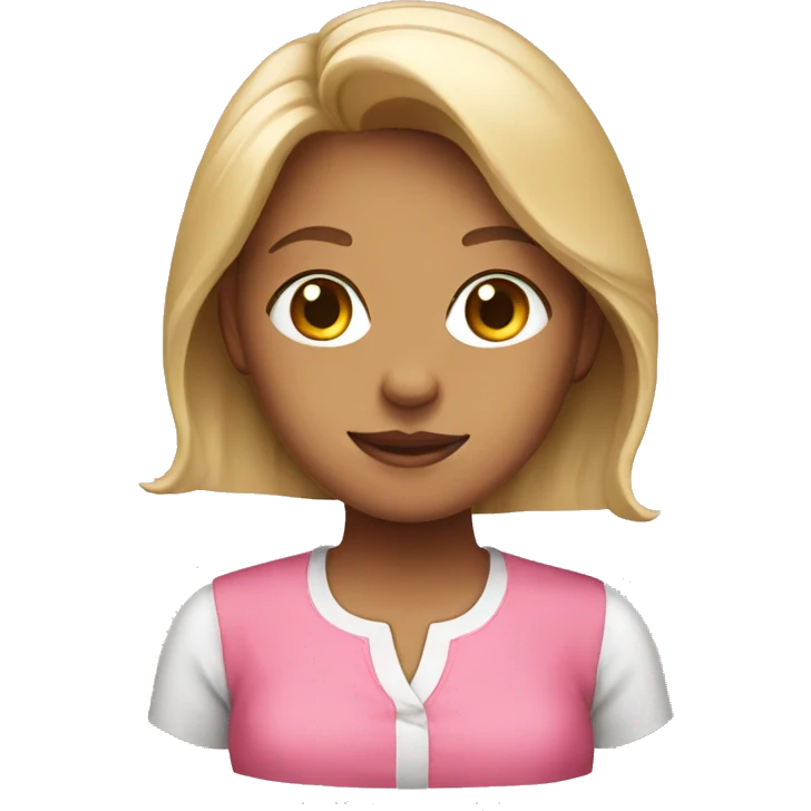girl with pink blouse emoji