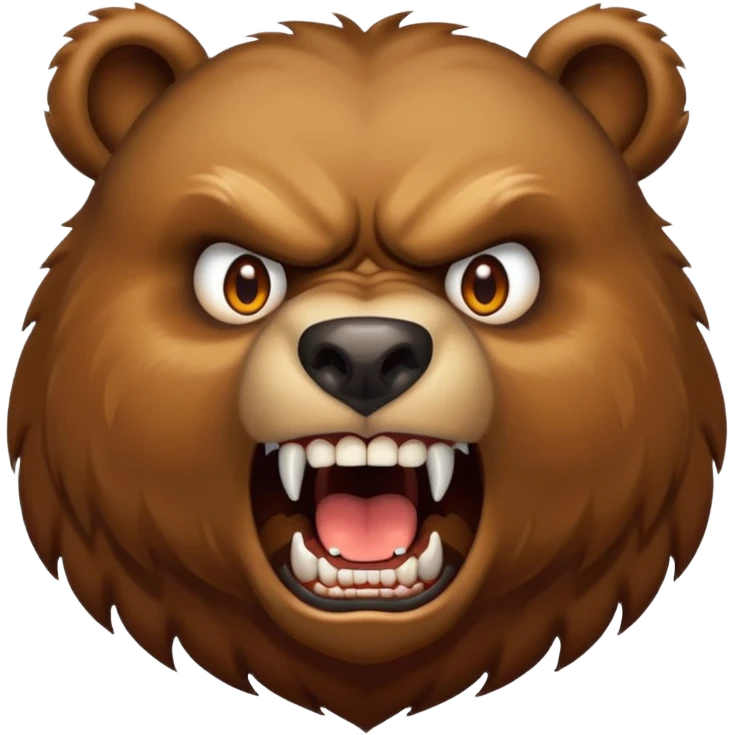 angry bear emoji