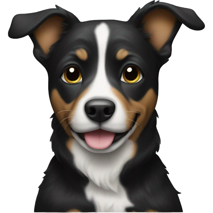 Dog in black car emoji