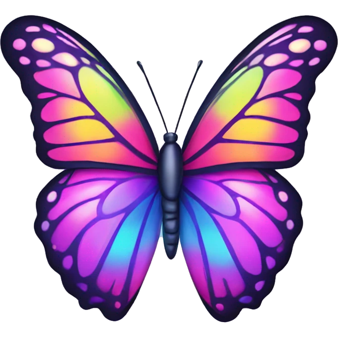lisa frank butterfly emoji