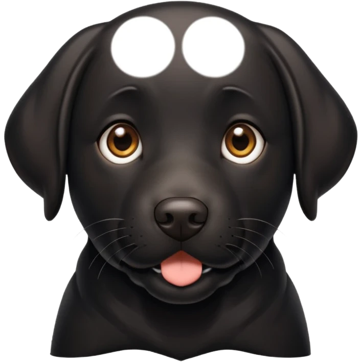 black labrador dog emoji