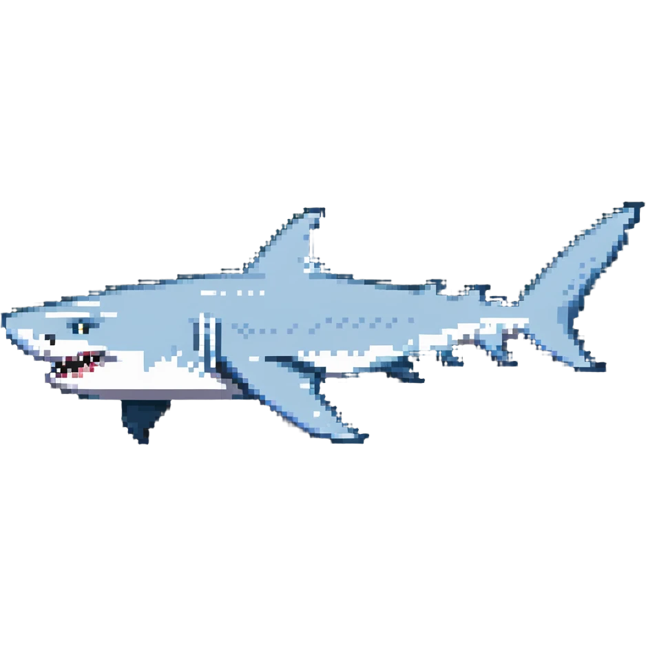 shark swimming in ocean emoji