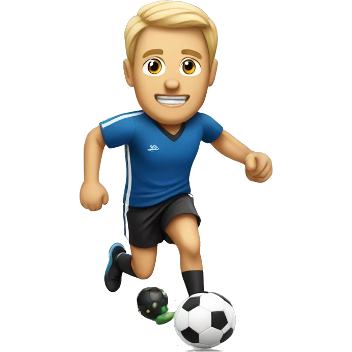 soccer coach runnng emoji