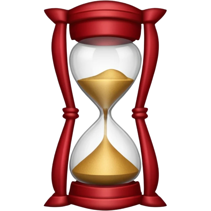 devi farmi queste emoji prendendo solo il loro bordo e rendendomele rosse scuro, le emoji in questione sono, la mazzetta di soldi e la clessidra, ti ridico io voglio solo i bordi  emoji