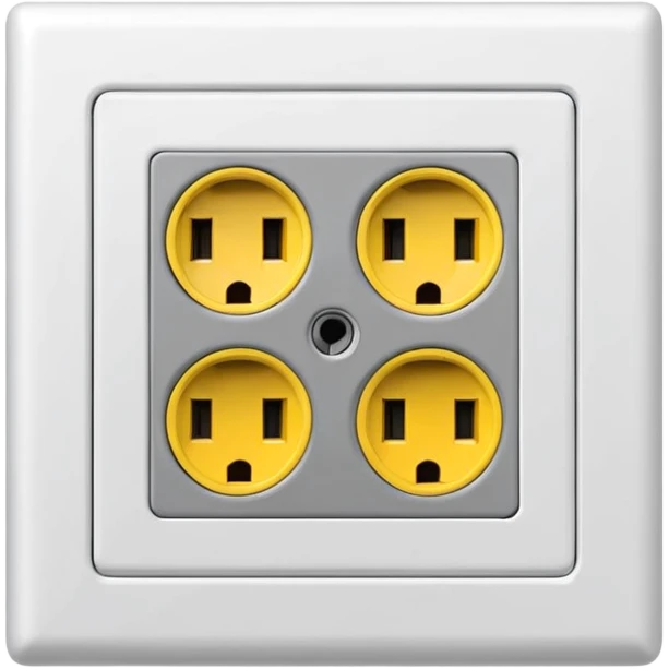  European wall power socket outlet emoji