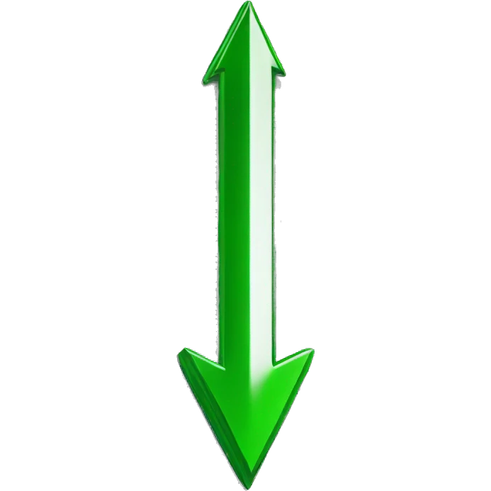 green arrow pointing up emoji