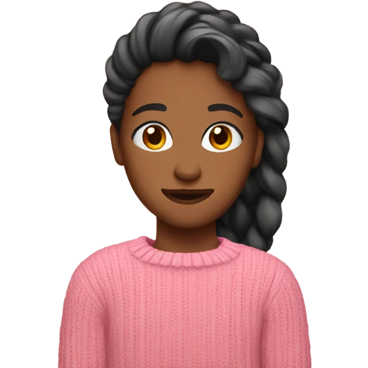 A pink sweater emoji