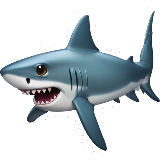 shark with poop emoji