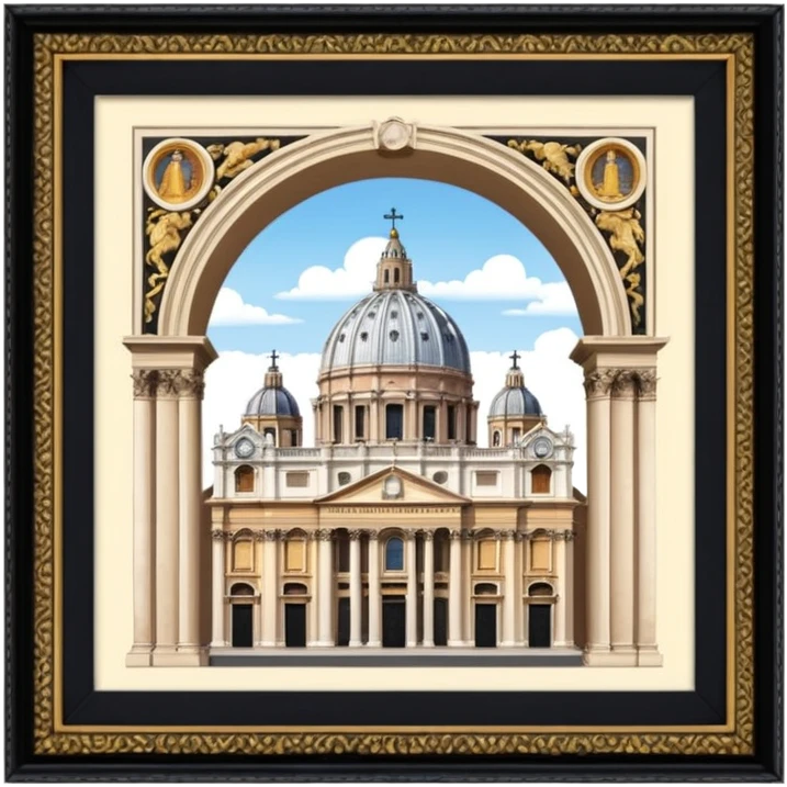 saint peter's church rome no frame emoji