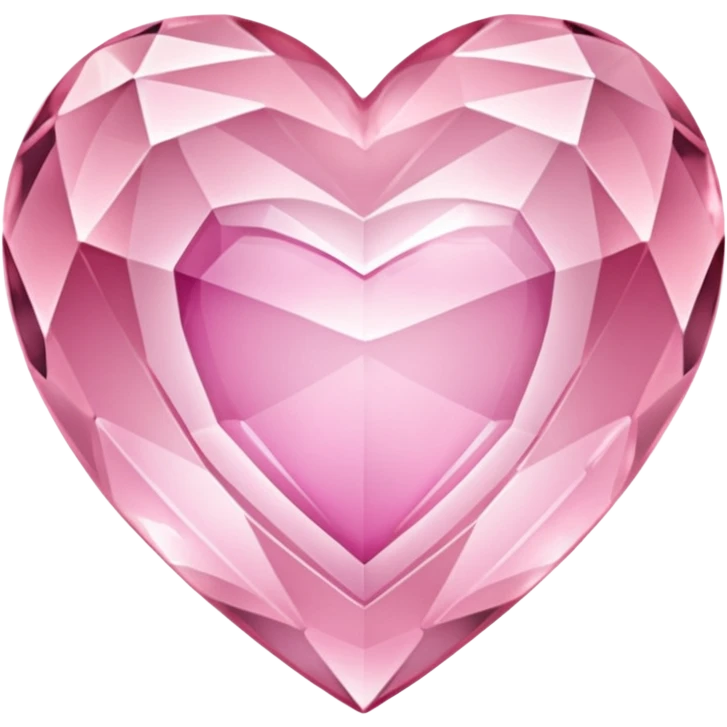 light pink crystal heart emoji