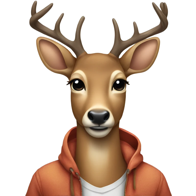 Deer wearing a t shirt  emoji