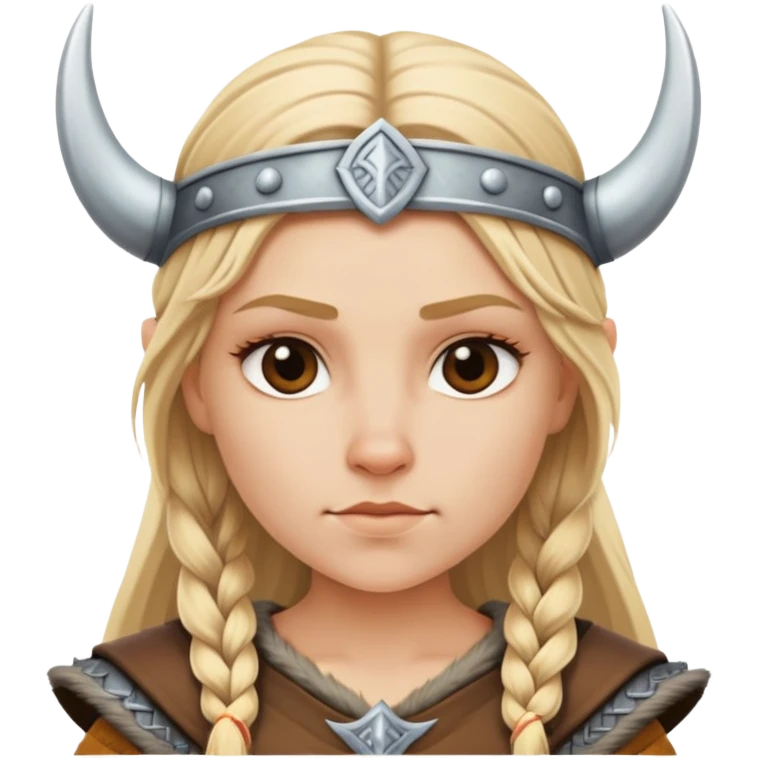 Female blonde Viking  emoji