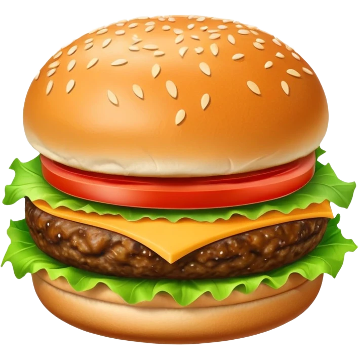 Yummy burger emoji