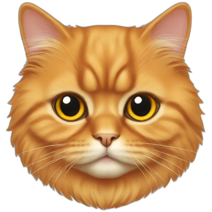 Orange persian cat emoji