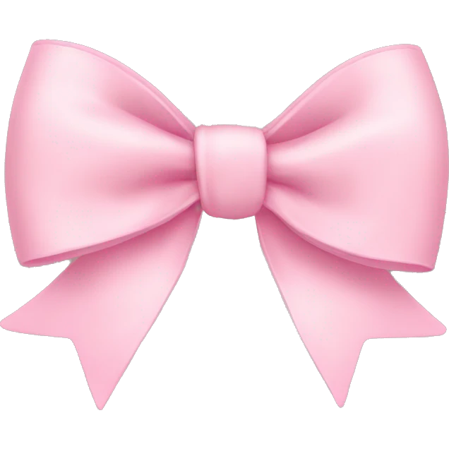 light pink bow emoji