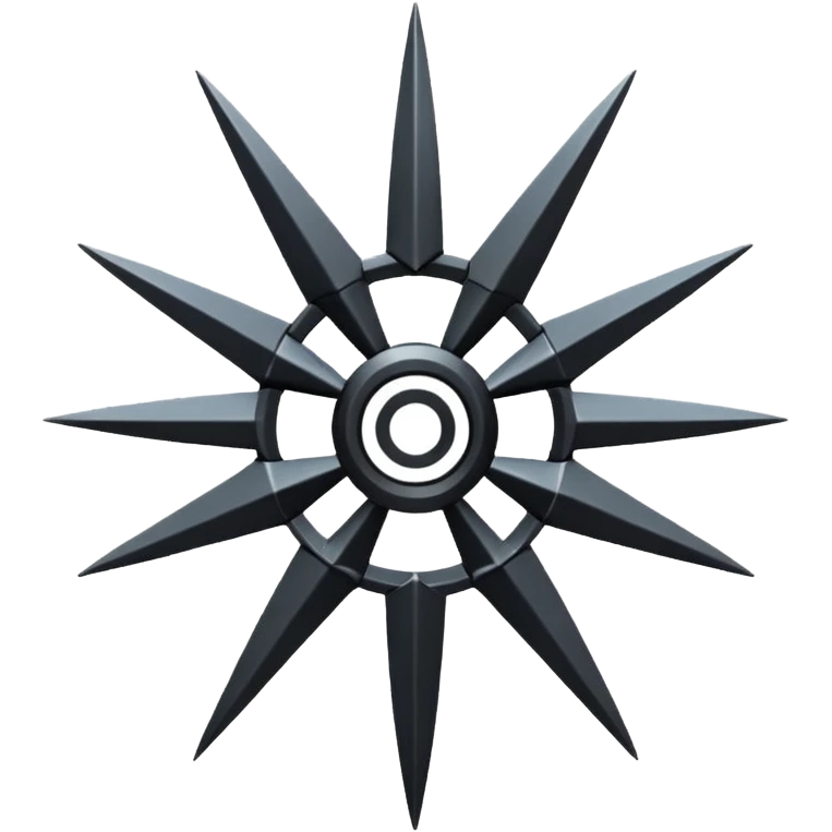 black shuriken emoji