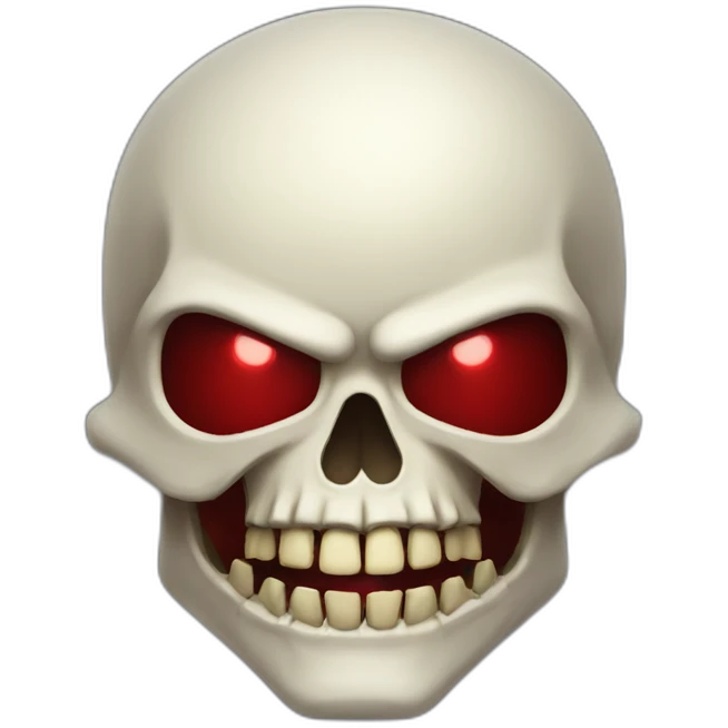 Skull knight red bite emoji