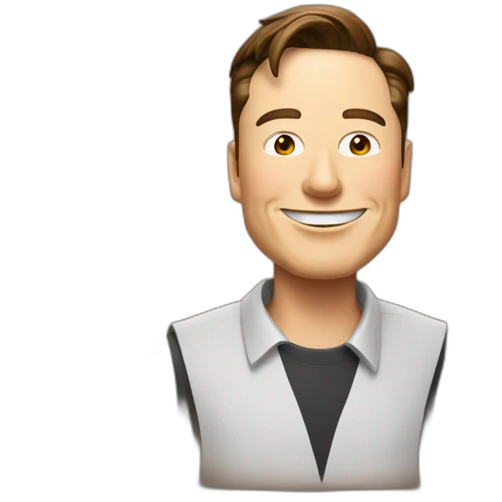 Elon musk bois une bière emoji
