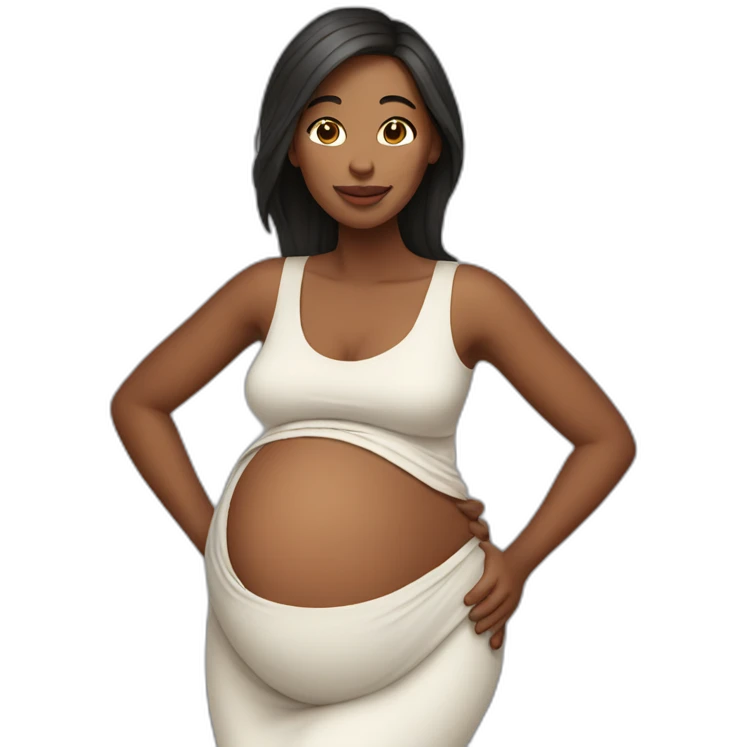 pregnant woman emoji