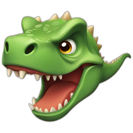 Angry dinosaur emoji