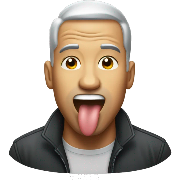 Man tongue out   emoji