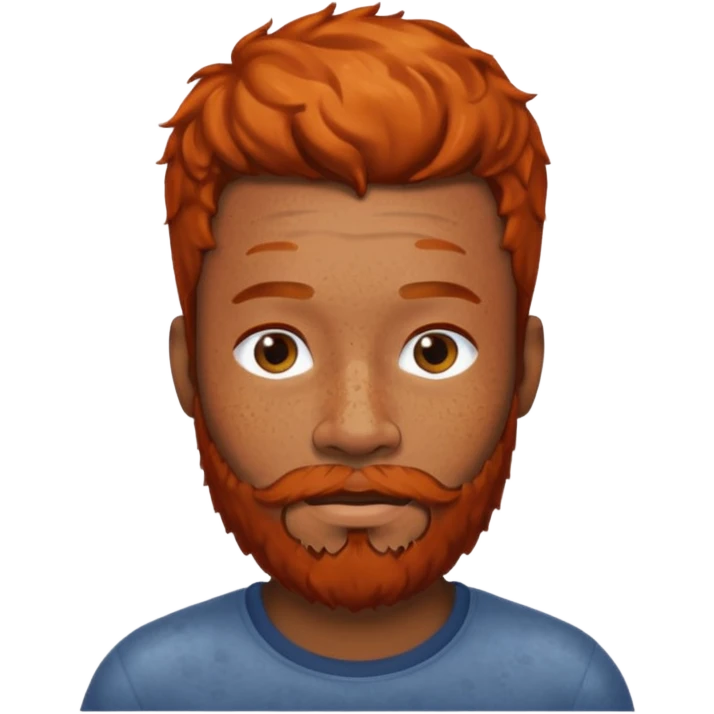 Black ginger man emoji