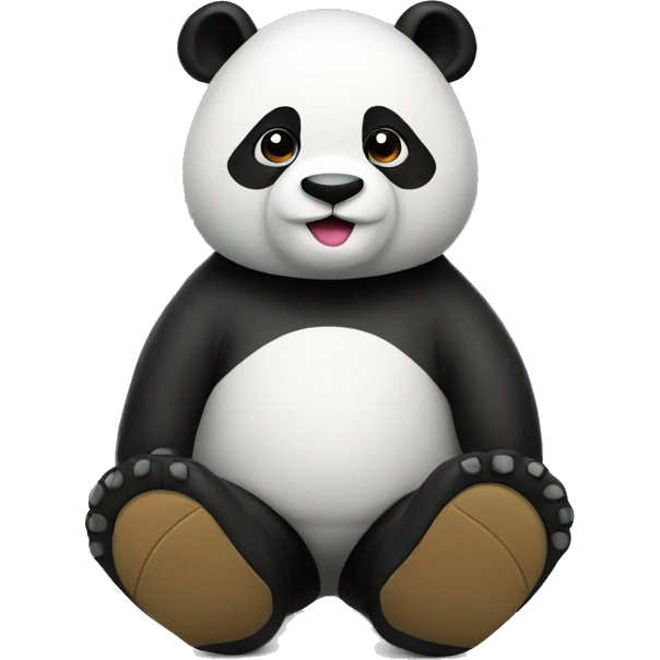 Panda with boots emoji