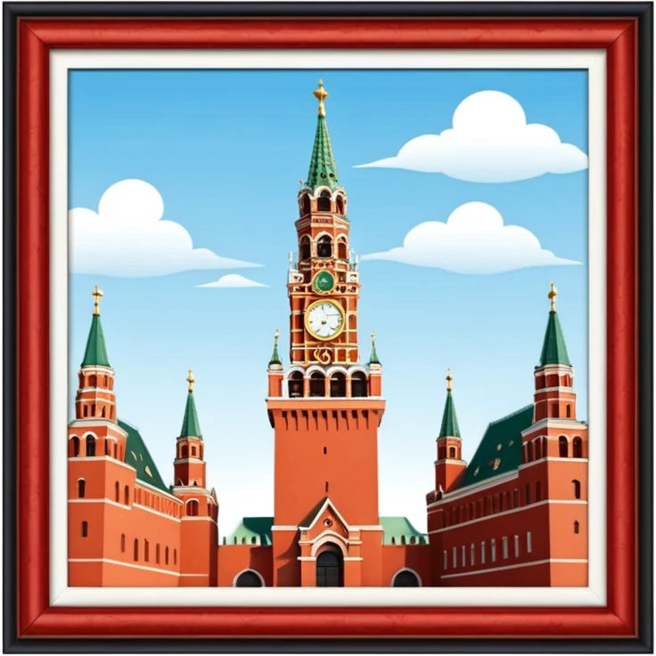 куранты Спасской Башни на красной площади  emoji