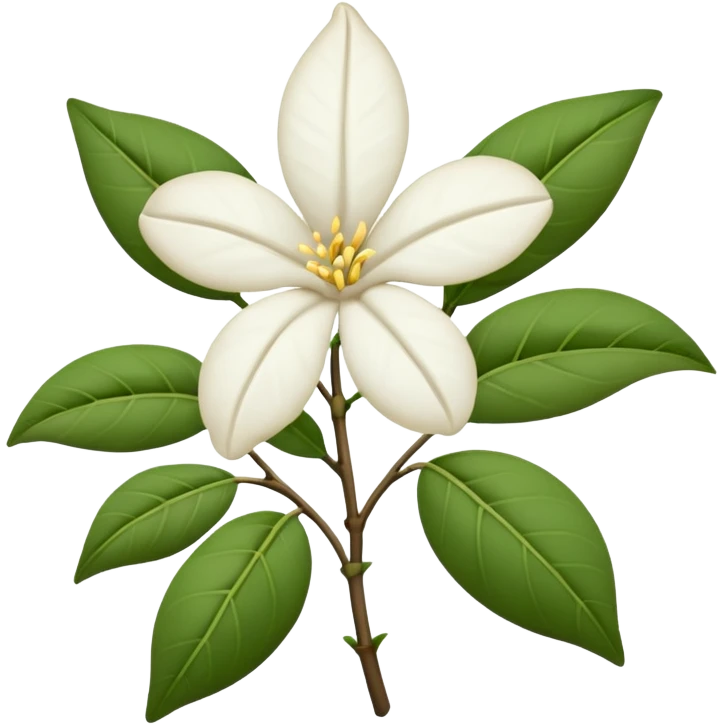 wilted indian jasmine without leaves in emoji format emoji