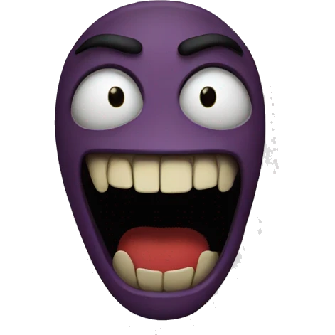 Scary smile  emoji