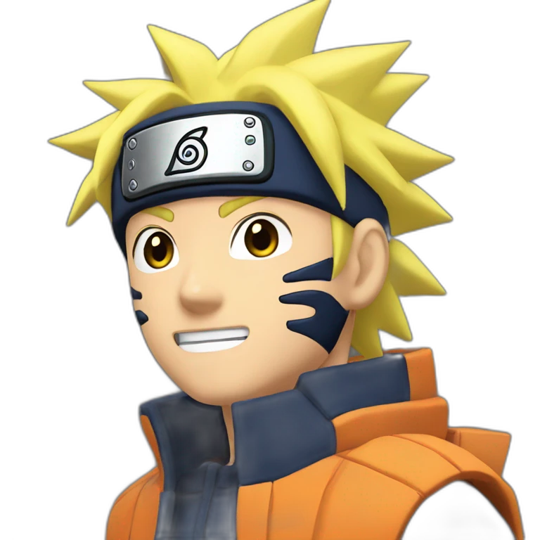 Naruto qui utilise une technique emoji