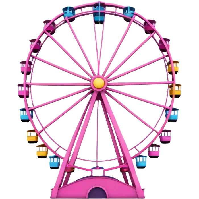 mix pink theme park Ferris wheel emoji