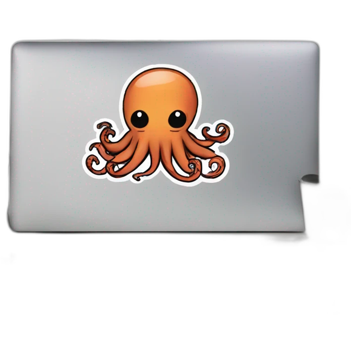 pirate cute octopus sticker emoji