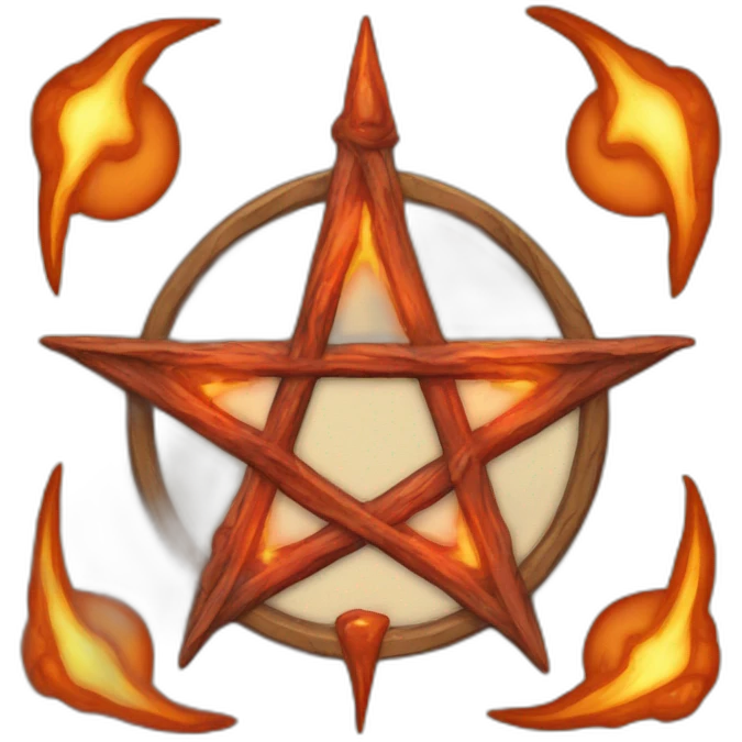 Pentagram satanic emoji