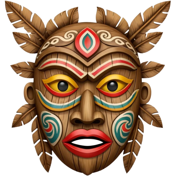 Pacific Island Carved Mask emoji