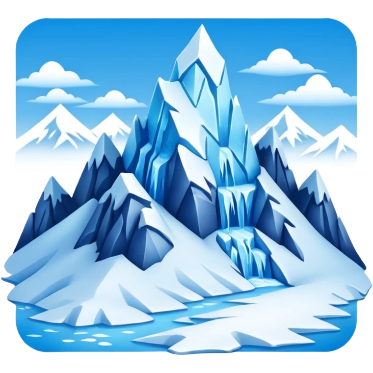 Ice Planet – frozen surface, icy mountains, blizzards emoji