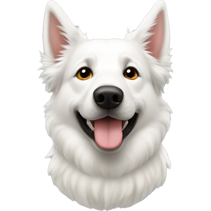 White Swiss shepherd  emoji