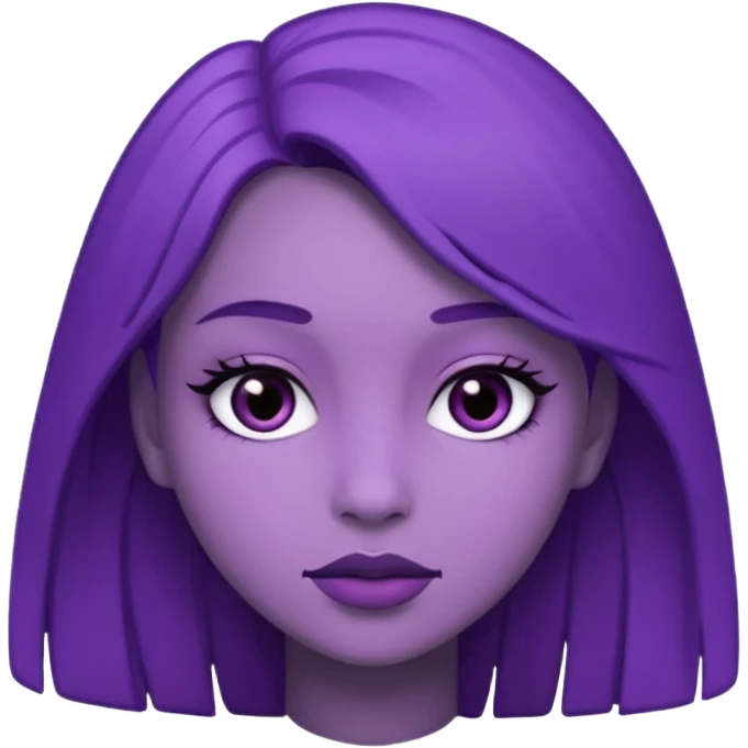 Purple girly emoji
