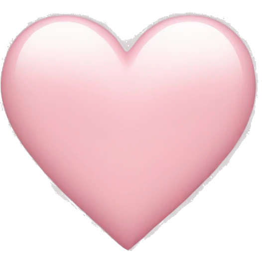 Light pink heart emoji