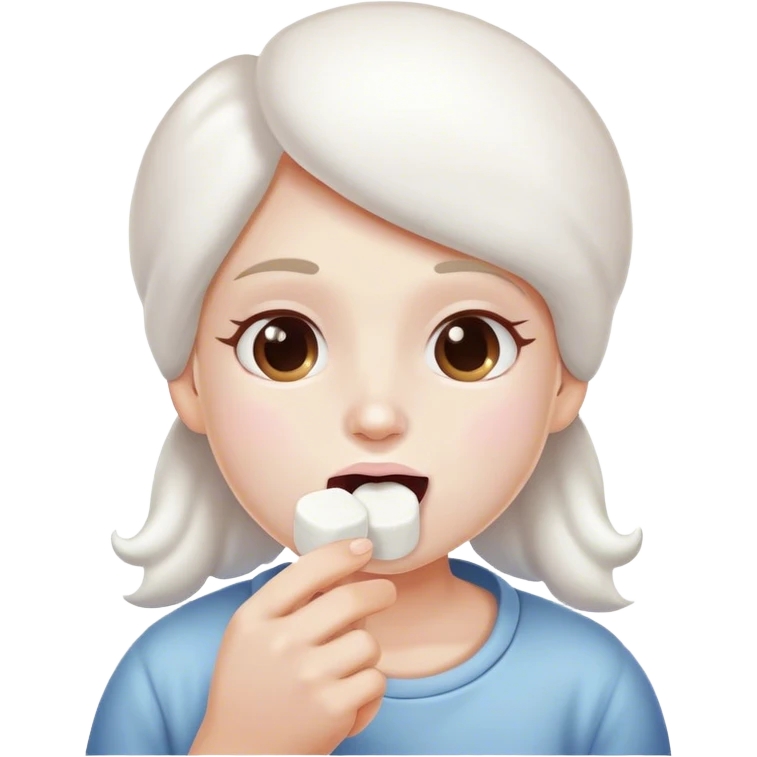 Marshmallow love emoji