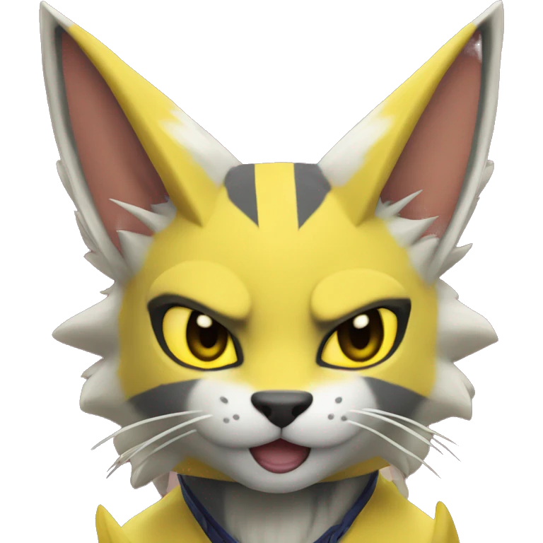 Yellow lombax-Zeraora-Renamon-cat emoji