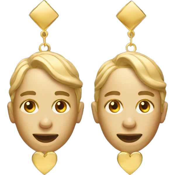 gold earrings emoji