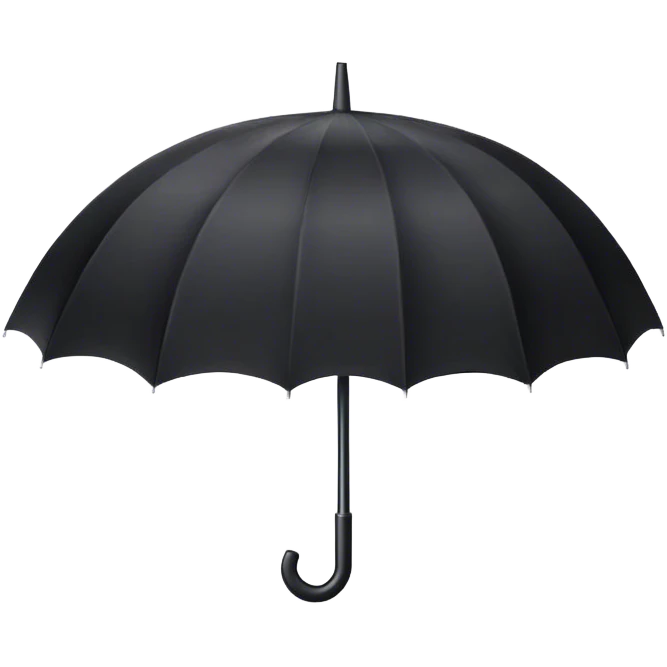 black umbrella emoji