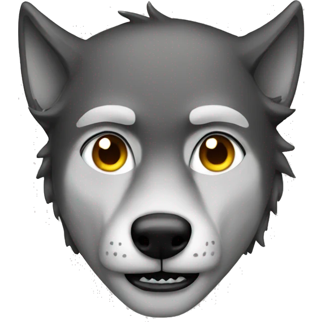 man but he's a wolf emoji