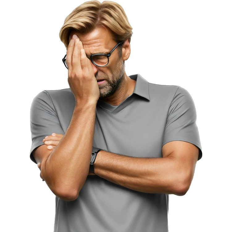 Jurgen Klopp facepalm emoji emoji